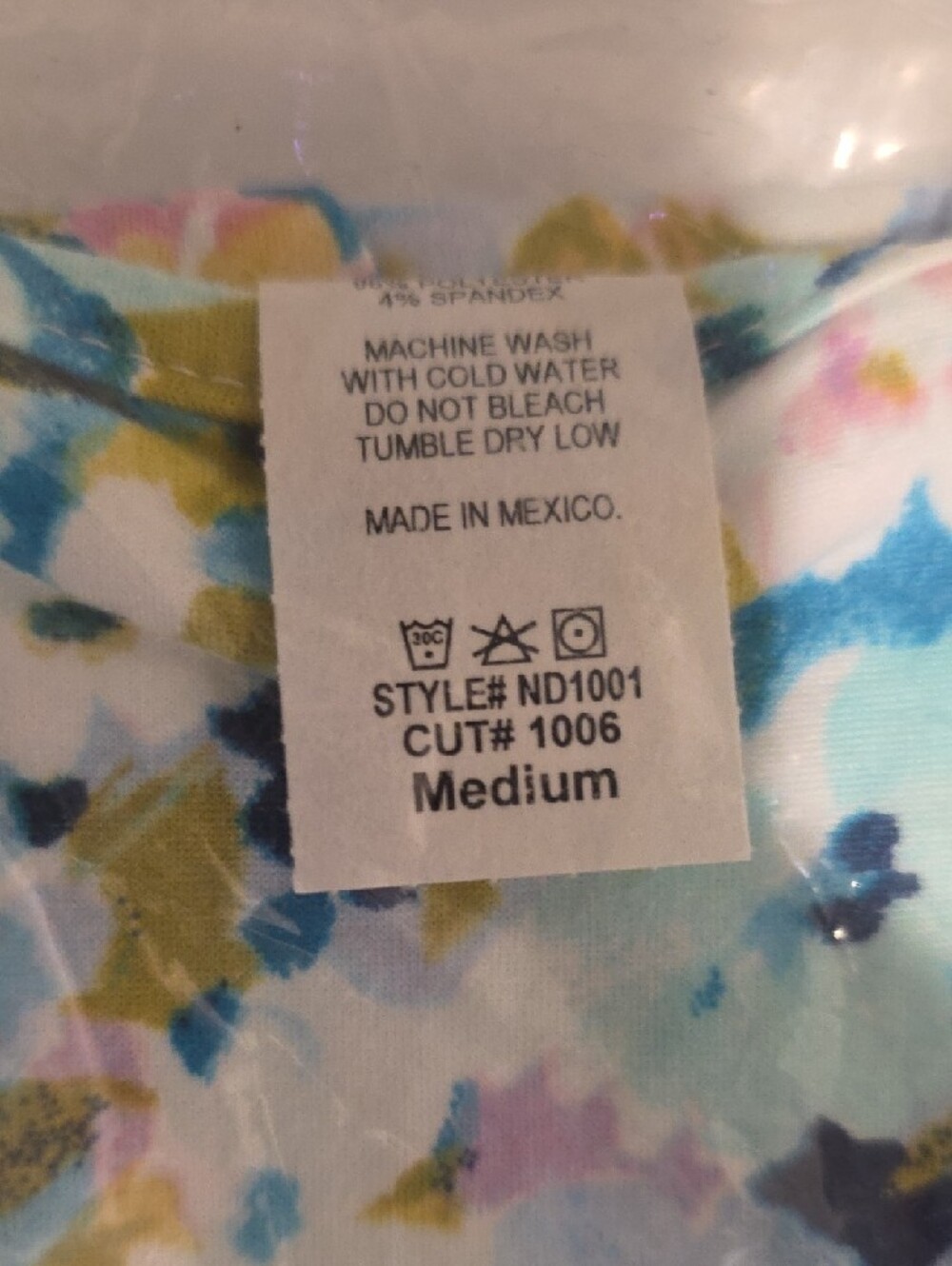 Floral Strapless Summer Dress in Pastel Blue & Pink - Picture 2 of 6